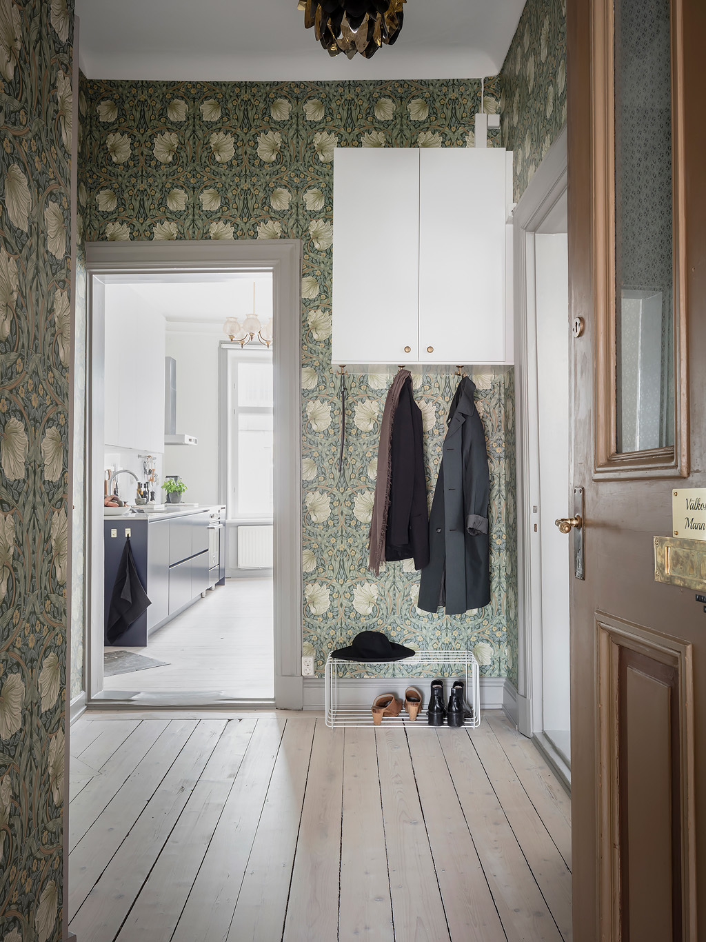 Käytävän kauneus, ajaton William Morris -design-tapetti